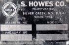 Used S. Howes Double Spiral Ribbon Blender, model M-244, 14.1 cubic feet working capacity, carbon steel. Non-jacketed trough 24