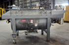 Used S. Howes Sanimix Double Spiral Ribbon Blender, Model S-366, 47.8 Cubic Feet Working Capacity, 304 Stainless Steel.  Non-jacketed trough 36