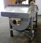 Used S. Howes Sanimix Double Spiral Ribbon Blender, Model S-366, 47.8 Cubic Feet Working Capacity, 304 Stainless Steel.  Non-jacketed trough 36