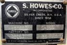 Used S. Howes Sanimix Double Spiral Ribbon Blender, Model S-366, 47.8 Cubic Feet Working Capacity, 304 Stainless Steel.  Non-jacketed trough 36