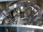Used S Howes Double Spiral Ribbon Blender, Model S488, 113 Cubic Feet Working Capacity, 304 Stainless Steel. Non-jacketed trough 48