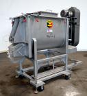 Used Scott Equipment Paddle/Ribbon Blender, Model SPRM304SS, 20 Cubic Feet Working Capacity, 304 Stainless Steel. Non-jacketed trough 31” wide x 48” long x approximately 36” deep. 4” Diameter shaft, ...
