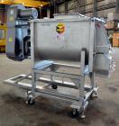 Used Scott Equipment Paddle/Ribbon Blender, Model SPRM304SS, 20 Cubic Feet Working Capacity, 304 Stainless Steel. Non-jacketed trough 31” wide x 48” long x approximately 36” deep. 4” Diameter shaft, ...
