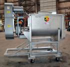Used Scott Equipment Paddle/Ribbon Blender, Model SPRM304SS, 20 Cubic Feet Working Capacity, 304 Stainless Steel. Non-jacketed trough 31” wide x 48” long x approximately 36” deep. 4” Diameter shaft, ...