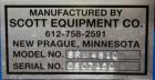 Used Scott Equipment Company, Model SRM 4810, Single Ribbon Blender