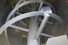 Used Sprout Waldron Ribbon/Paddle Blender, 150 Cubic Foot Working Capacity, 304 Stainless Steel. Non-jacketed trough 48