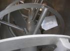 Used Sprout Waldron Ribbon/Paddle Blender, 150 Cubic Foot Working Capacity, 304 Stainless Steel. Non-jacketed trough 48