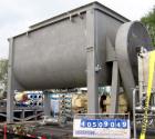 Used Sprout Waldron Double Spiral Ribbon Blender, Model 14,000#, 267 cubic feet working capacity, 304 stainless steel. Non- jacketed trough 60