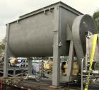 Used Sprout Waldron Double Spiral Ribbon Blender, Model 14,000#, 267 cubic feet working capacity, 304 stainless steel. Non- jacketed trough 60