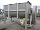 Used Sprout Waldron Double Spiral Ribbon Blender, Model 14,000#, 267 cubic feet working capacity, stainless steel. Non- jacketed trough 60