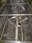 Used Sprout Waldron Double Spiral Ribbon Blender, Model 14,000#, 267 cubic feet working capacity, stainless steel. Non- jacketed trough 60