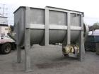 Used Sprout Waldron Double Spiral Ribbon Blender, Model 14,000#, 267 Cubic Feet Working Capacity, 304 Stainless Steel. Non- jacketed trough 60