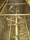 Used Sprout Waldron Double Spiral Ribbon Blender, Model 14,000#, 267 Cubic Feet Working Capacity, 304 Stainless Steel. Non- jacketed trough 60