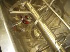 Used Sprout Waldron Double Spiral Ribbon Blender, Model 14,000#, 267 Cubic Feet Working Capacity, 304 Stainless Steel. Non- jacketed trough 60