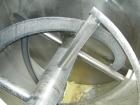 Used Sprout Waldron Double Spiral Ribbon Blender, Model B-340, 340 Cubic Foot Working Capacity, 316 Stainless Steel. Non -jacketed trough 132