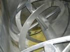 Used Sprout Waldron Double Spiral Ribbon Blender, Model B-340, 340 Cubic Foot Working Capacity, 316 Stainless Steel. Non -jacketed trough 132