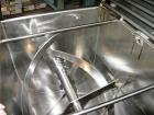 Used-Stricklin 56 Cubic Foot Double Ribbon Blender, stainless steel food grade. Trough measures 10' long x 30