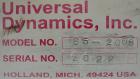 Used Universal Dynamics Vertical Ribbon Mixer, approximately 26 cubic feet, model 65-2000, carbon steel. 48