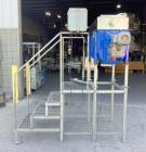 Used Double Spiral Ribbon Mixer / Blender, Approximately 10 Cubic Feet, 304 Stainless Steel. Double spiral ribbon, driven by a 2HP, 3/60/230/460 volt, 1767/49 rpm gear motor. Clamp -on top cover with...