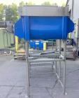 Used- Double Spiral Ribbon Mixer / Blender, Approximately 10 Cubic Feet, 304 Stainless Steel. Double spiral ribbon, driven b...