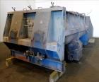 Used Van den Berg BMW Ribbon Blender, Model 1000-V-Omega, 304 Stainless Steel, Approximate 176 Cubic Feet. 5000 Liter maximum capacity. Non-jacketed trough approximate 129