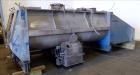 Used Van den Berg BMW Ribbon Blender, Model 1000-V-Omega, 304 Stainless Steel, Approximate 176 Cubic Feet. 5000 Liter maximum capacity. Non-jacketed trough approximate 129