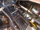 Used Van den Berg BMW Ribbon Blender, Model 1000-V-Omega, 304 Stainless Steel, Approximate 176 Cubic Feet. 5000 Liter maximum capacity. Non-jacketed trough approximate 129