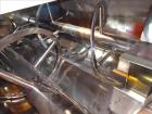 Used Van den Berg BMW Ribbon Blender, Model 1000-V-Omega, 304 Stainless Steel, Approximate 176 Cubic Feet. 5000 Liter maximum capacity. Non-jacketed trough approximate 129