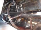 Used Van den Berg BMW Ribbon Blender, Model 1000-V-Omega, 304 Stainless Steel, Approximate 176 Cubic Feet. 5000 Liter maximum capacity. Non-jacketed trough approximate 129