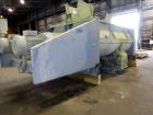Used Van den Berg BMW Ribbon Blender, Model 1000-V-Omega, 304 Stainless Steel, Approximate 176 Cubic Feet. 5000 Liter maximum capacity. Non-jacketed trough approximate 129