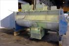 Used Van den Berg BMW Ribbon Blender, Model 1000-V-Omega, 304 Stainless Steel, Approximate 176 Cubic Feet. 5000 Liter maximum capacity. Non-jacketed trough approximate 129