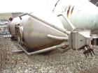 USED: 500 cubic foot Young gravity blender, stainless steel. 6' diameter x 17.5' straight side x 26' overall height. Can be supplied with rest of system of cyclone 8'6