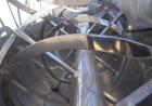 Used Young Industries Double Spiral Ribbon Blender, 150 Cubic Feet, Stainless Steel. Jacketed trough 53