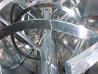 Used Young Industries Double Spiral Ribbon Blender, 150 Cubic Feet, Stainless Steel. Jacketed trough 53