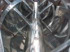Used Young Industries Double Spiral Ribbon Blender, 150 Cubic Feet, Stainless Steel. Jacketed trough 53