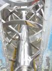 Used Young Industries Double Spiral Ribbon Blender, 150 Cubic Feet, Stainless Steel. Jacketed trough 53