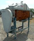 USED: Young Machinery double sprial ribbon blender, 24 cu ft working capacity, 304 stainless steel. Carbon steel jacketed trough 24