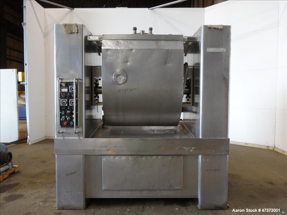 Used Oshikiri Horizontal Mixer, Model HM1300F, 304 Stainless Steel.