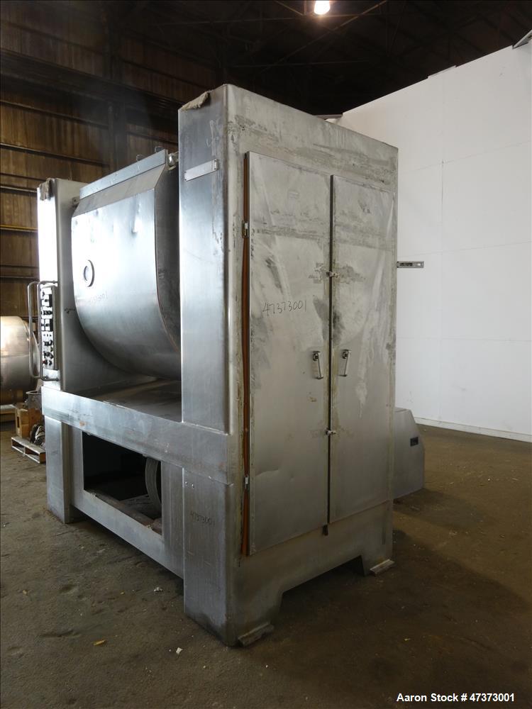 Used Oshikiri Horizontal Mixer, Model HM1300F, 304 Stainless Steel.