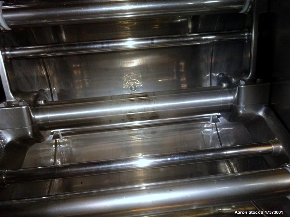 Used Oshikiri Horizontal Mixer, Model HM1300F, 304 Stainless Steel.