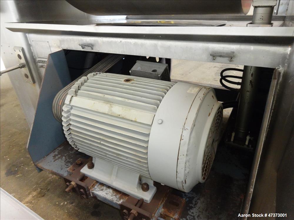 Used Oshikiri Horizontal Mixer, Model HM1300F, 304 Stainless Steel.