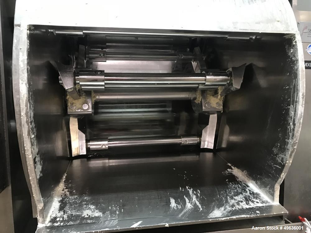 Used Shaffer Horizontal Bar Mixer, Model 10, 1000 LB Capacity Dough Mixer.