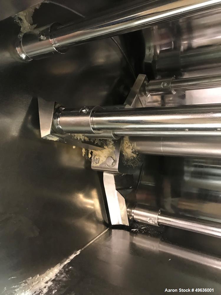 Used Shaffer Horizontal Bar Mixer, Model 10, 1000 LB Capacity Dough Mixer.