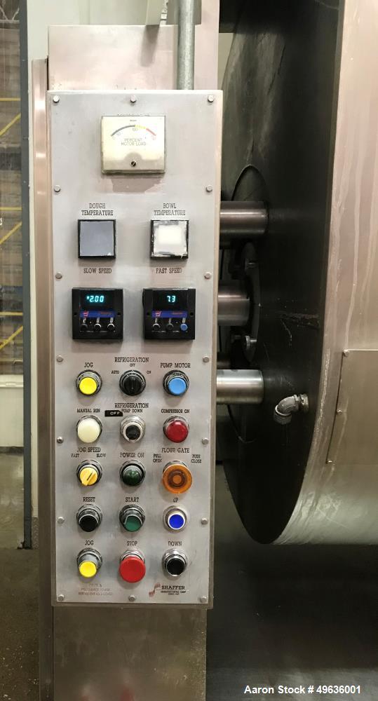 Used Shaffer Horizontal Bar Mixer, Model 10, 1000 LB Capacity Dough Mixer.