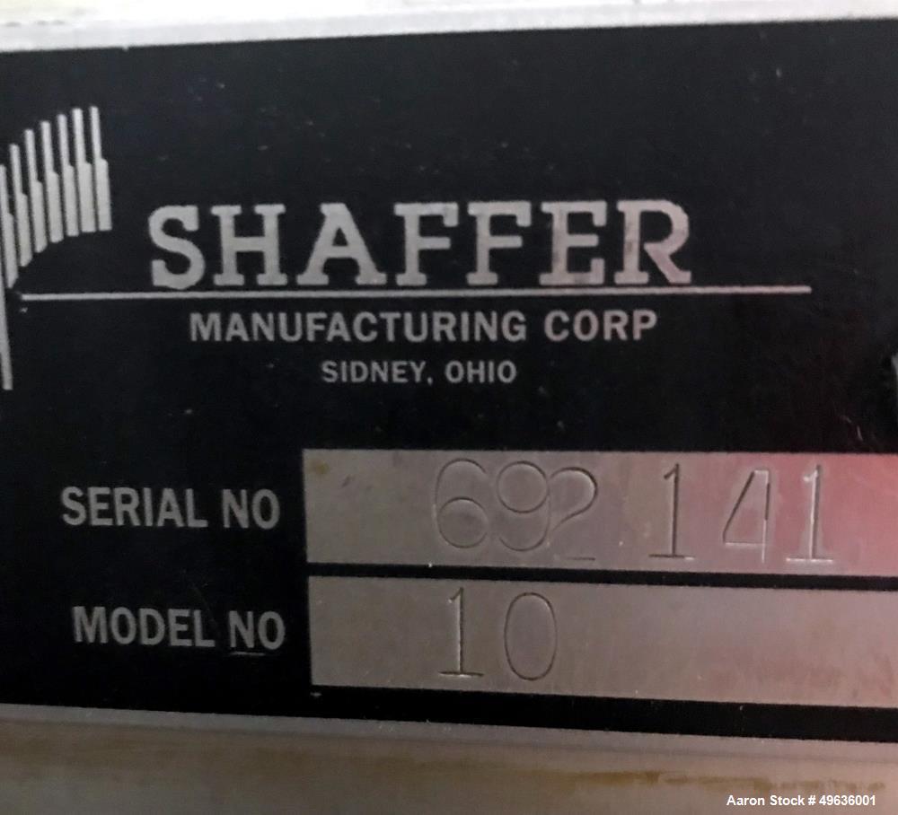Used Shaffer Horizontal Bar Mixer, Model 10, 1000 LB Capacity Dough Mixer.