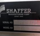 Used Shaffer Horizontal Bar Mixer, Model 10, 1000 LB Capacity Dough Mixer.
