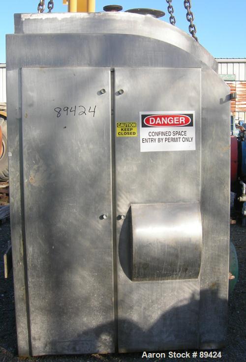 USED: Bakers Equipment / Winkler single arm mixer, approximately 2400 pounds (395 gallons) mixing capacity, 304 stainless steel. Jacketed bowl approximately 44" front to back x 48" left to right x ap...