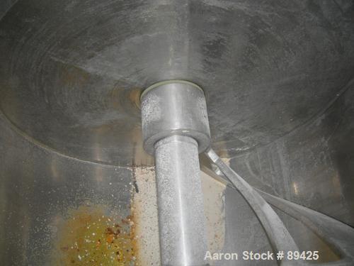 USED: Bakers Equipment / Winkler single arm mixer, approximate 2400 pound (395 gallon) mixing capacity, 304 stainless steel. Jacketed bowl approximately 44" front to back x 48" left to right x approx...