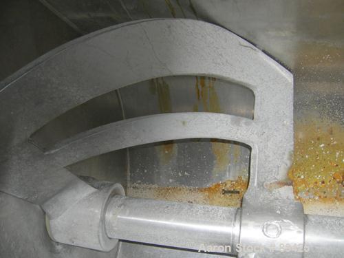 USED: Bakers Equipment / Winkler single arm mixer, approximate 2400 pound (395 gallon) mixing capacity, 304 stainless steel. Jacketed bowl approximately 44" front to back x 48" left to right x approx...