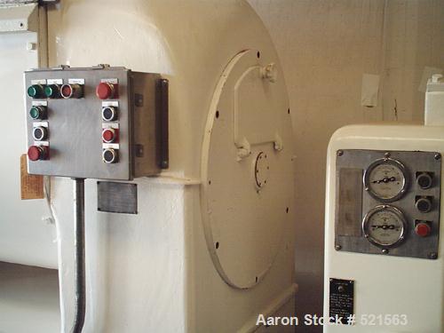 USED: 600 lb Champion roller bar mixer, 2 speed, 2 timers, 20 hp, 3/60/220V, mild steel, new sprocket, motor rewound, new chain, dual drive, model AJAXS.